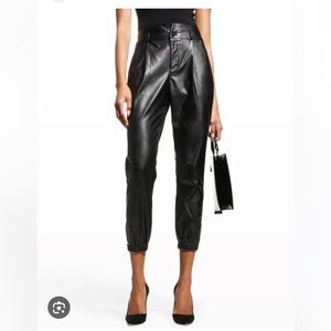 NWT PAIGE Pleated Mayslie Vegan Joggers